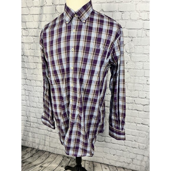 Peter Millar Men’s SZ XL Long Sleeve Button Down Shirt Multicolor Plaid - Picture 3 of 9